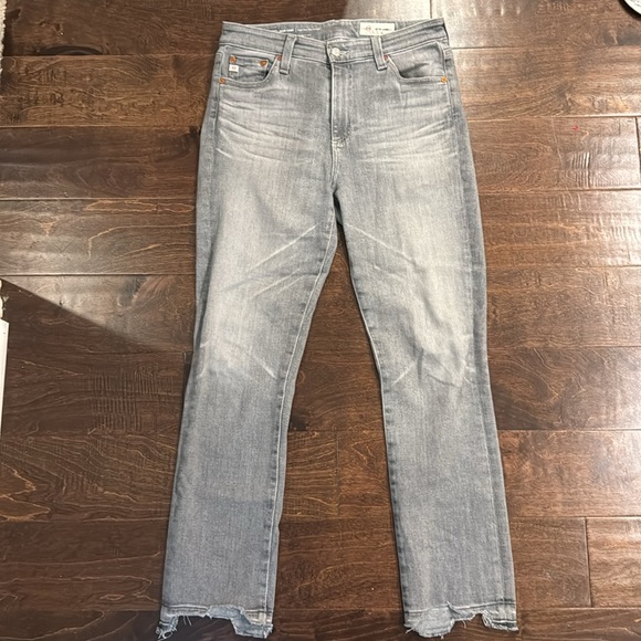 AG Chew Hem Ankle Straight Jeans (20 Year Hidden Treasure wash) - Picture 2 of 5